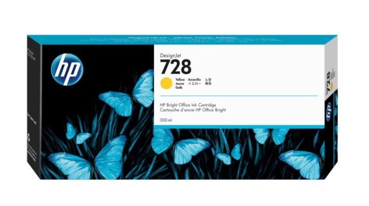 HP-Tinta-728-AMARILLO 300ML